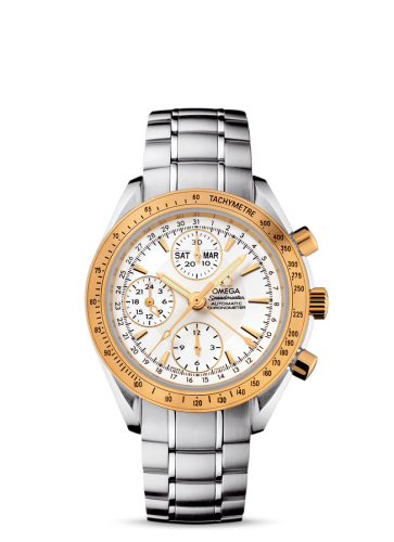 Omega Speedmaster Day-Date 40 Stainless Steel / Yellow Gold / Silver / Bracelet